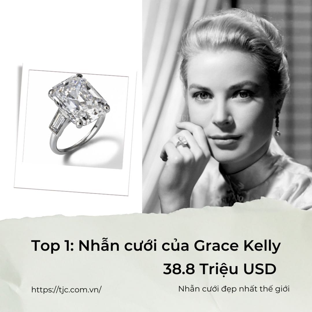 Nhẫn cưới của Grace Kelly: 38.8 Triệu USD - Nhẫn Cưới đắt nhất thế giới