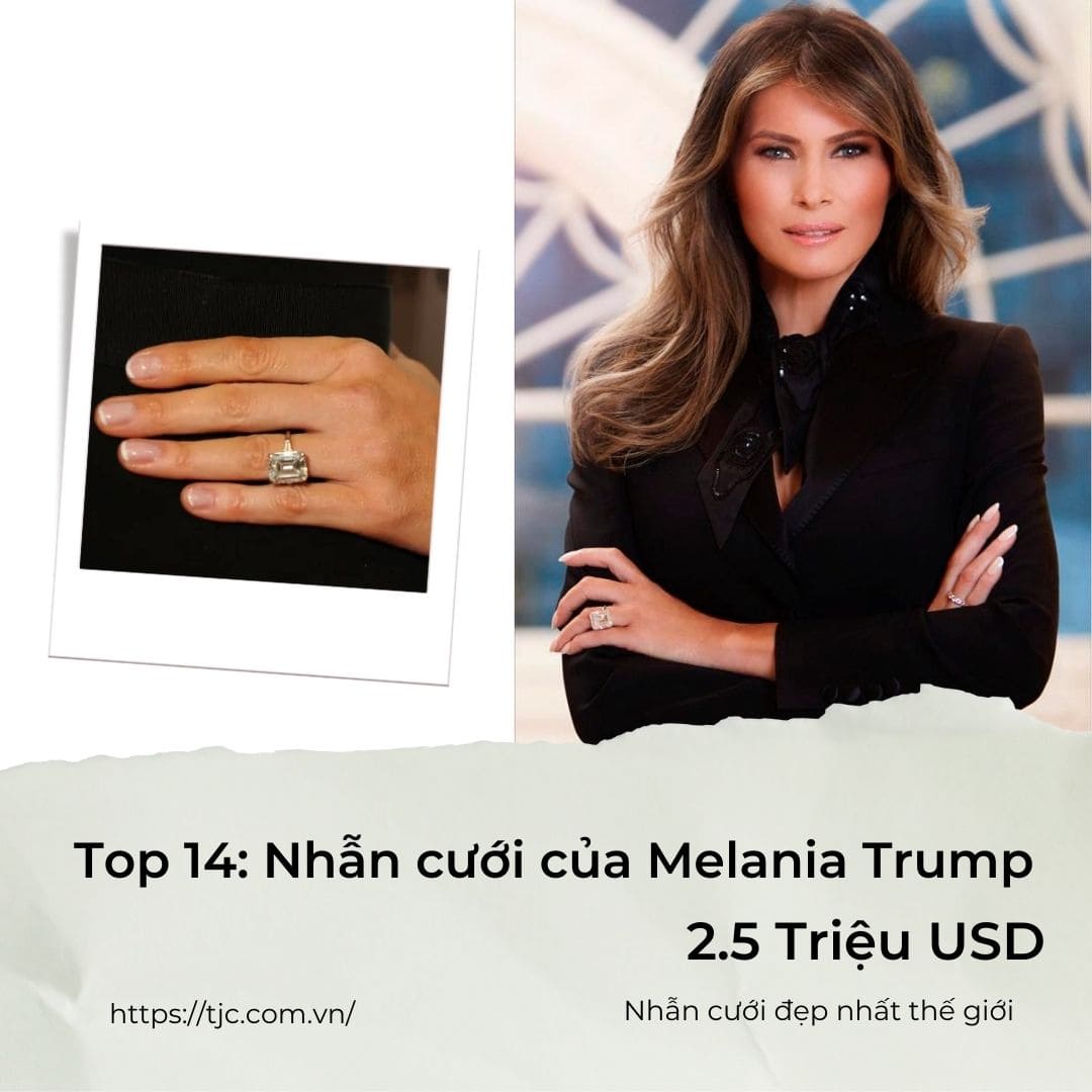 Nhẫn cưới của Melania Trump