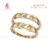 Nhẫn cưới Vàng Đính kim cương - KCM NC18